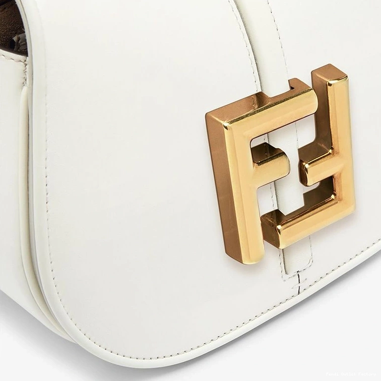 Cheap HOT Mini C'mon Leather Calf Fendi In White Bag 0715